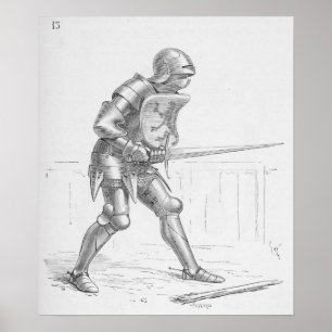 English Knight Poster