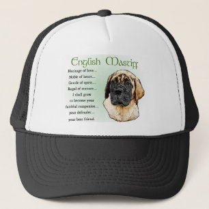 English Mastiff Art Gifts Trucker Pet