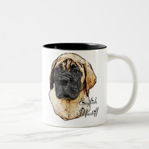 English Mastiff Art Gifts Tweekleurige Koffiemok