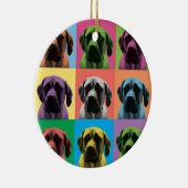 English Mastiff Pop-Art Ornament (Rechts)