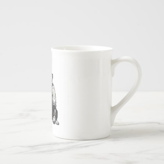 english point and setter porselein kop (Rechts)