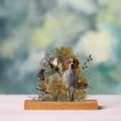 English Pointer  Acryl Bord (Neutraal)