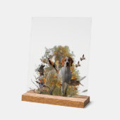 English Pointer  Acryl Bord (Hoek)