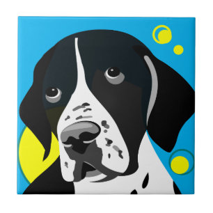 English Pointer Dog Tegeltje