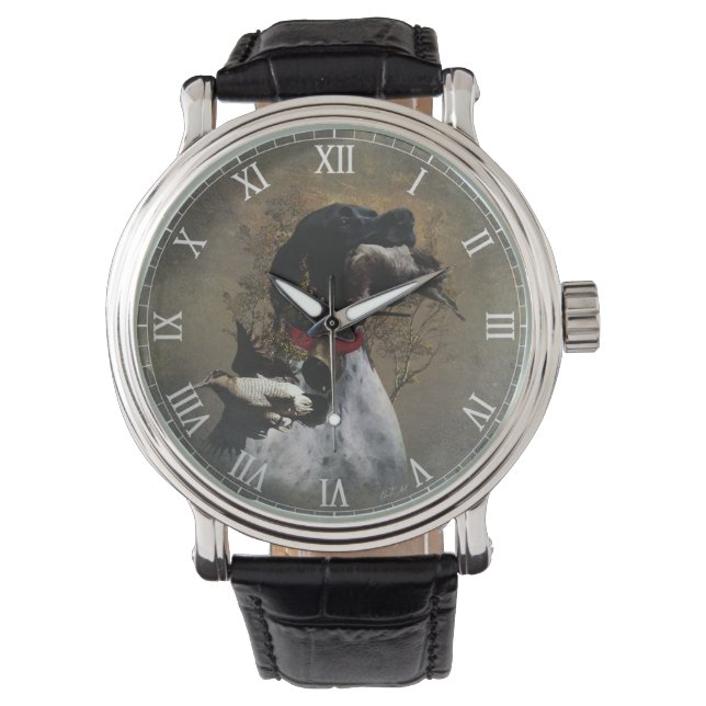 English Pointer  Horloge (Voorkant)