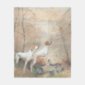 English Pointer jaagt op de fazanten Fleece Deken (Voorkant)