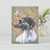 English pointer kaart (Staand voorkant)