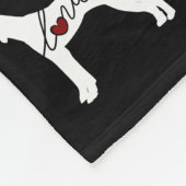 English Pointer Love Fleece Deken (Hoek)