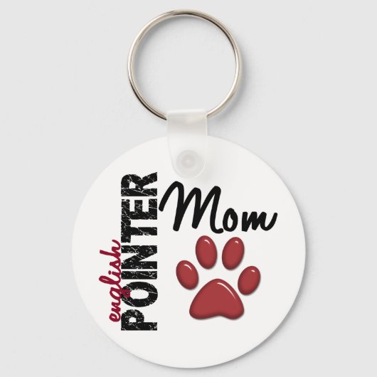 English Pointer Ma 2 Sleutelhanger (Voorkant)