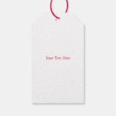 English Redborst Robin Merry Kerstfeestay Cadeaulabel (Achterkant)