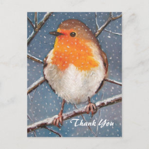 ENGLISH ROBIN: KUNSTWERK: DANK JE BRIEFKAART