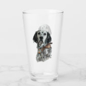 English Setter  Glas (Achterkant)