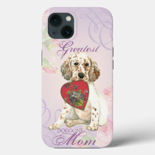 English Setter Heart mama iPhone 13 Hoesje