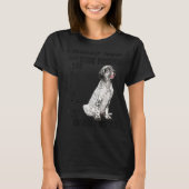 English Setter Quote mam Dad Print Llewellin Sette T-shirt (Voorkant)
