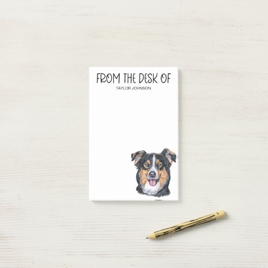English Shepherd Lover Post-it® Notes (Op bureau)