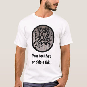 English Shepherd Puppy Stencil T-shirt