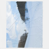 English Snow Valley - Gepersonaliseerd Fleece Deken (Voorkant)
