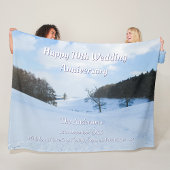 English Snow Valley - Gepersonaliseerd Fleece Deken