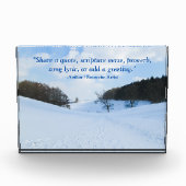 English Snow Valley - Gepersonaliseerd Fotoblokken (Voorkant)