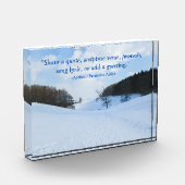 English Snow Valley - Gepersonaliseerd Fotoblokken (Links)