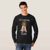 English Springer Dad T-shirt (Voorkant volledig)