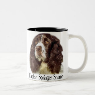 English Springer Spaniel Art Gifts Tweekleurige Koffiemok