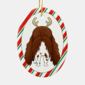 English Springer Spaniel kerstversiering Keramisch Ornament (Achterkant)