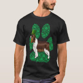 English Springer Spaniel St Patricks Day Shamrock T-shirt (Voorkant)