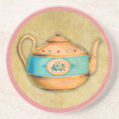 English Tea Kettle Zandsteen Onderzetter (Voorkant)