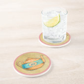 English Tea Kettle Zandsteen Onderzetter (Zijkant)