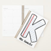 English Teacher Planner with Notebook Initial (Display)
