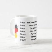 English vs. German - Bitte vs. Please - Mug (Devant gauche)