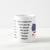 English vs. German - Bitte vs. Please - Mug (Centre)