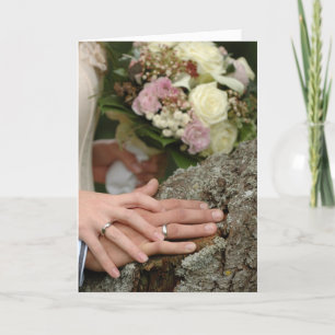 English Welsh, Bilingual Wedding Day Card Kaart