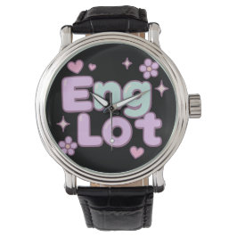 Englot Kawaii Bubble Letter Horloge