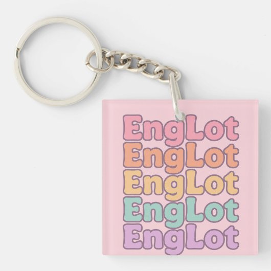Englot Kawaii Bubble Letter Sleutelhanger (Voorkant)