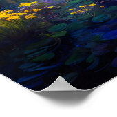 Engmatische moerassige weide in de vallei poster (Hoek)