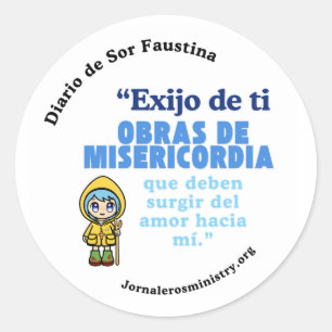 Engomado "Sirve por amor a Cristo" Ronde Sticker