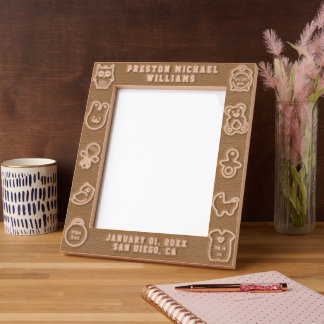 Engraved Baby Birth Stats Personal Picture Frame Gegraveerde Lijstjes