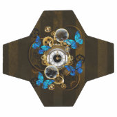 Engrenages à vapeur et papillons bleus (Plat)