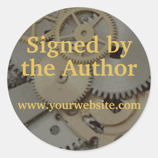 Engrenages Steampunk signés par l'auteur Stickers  (Devant)