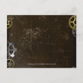 Engrenages Steampunk Victorien Carte Postale de ra (Dos)