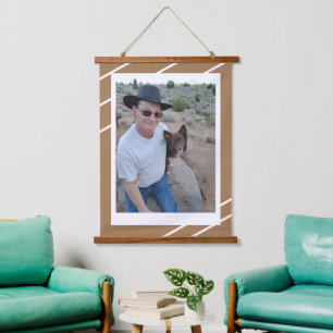 Enhanced Wood Topped Wall Tapestry Hangend Wandkleed