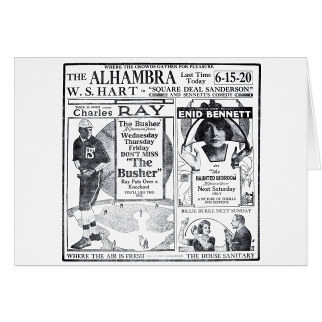 Enid Bennett 1919  film en kaart (Voorkant Horizontaal)