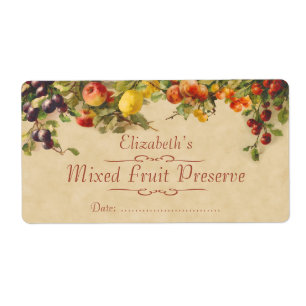 Enig fruit Inblikken label