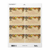 Enig fruit Inblikken label (Full Sheet)