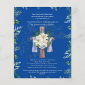 ENIG Jubileum Uitnodiging Lilys Blue (Voorkant)