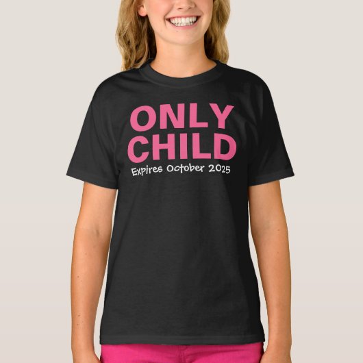 Enig kind Vervallen Grappig Roze Grote Zus T-shirt (Voorkant)