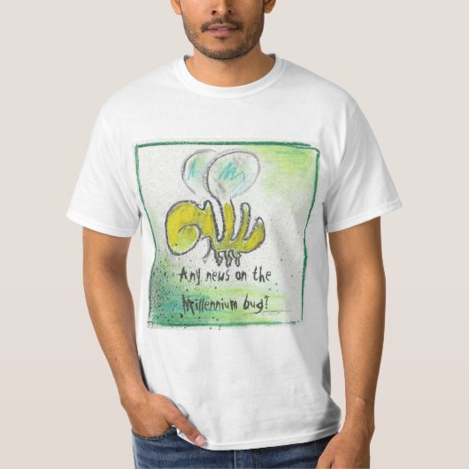 Enig nieuws over de Millenniumbug? (Tekstversie) T-shirt (Voorkant)
