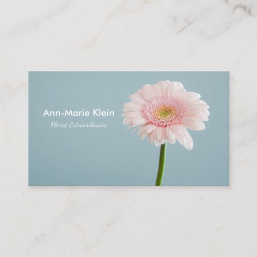 Enige bloem visitekaartje (Voorkant)